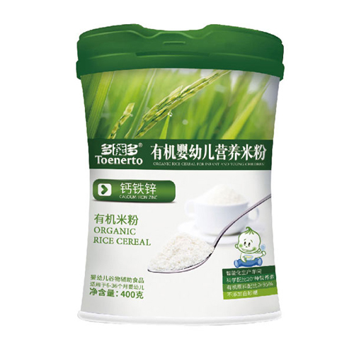 多能多鈣鐵鋅有機(jī)嬰幼兒營(yíng)養(yǎng)米粉桶裝