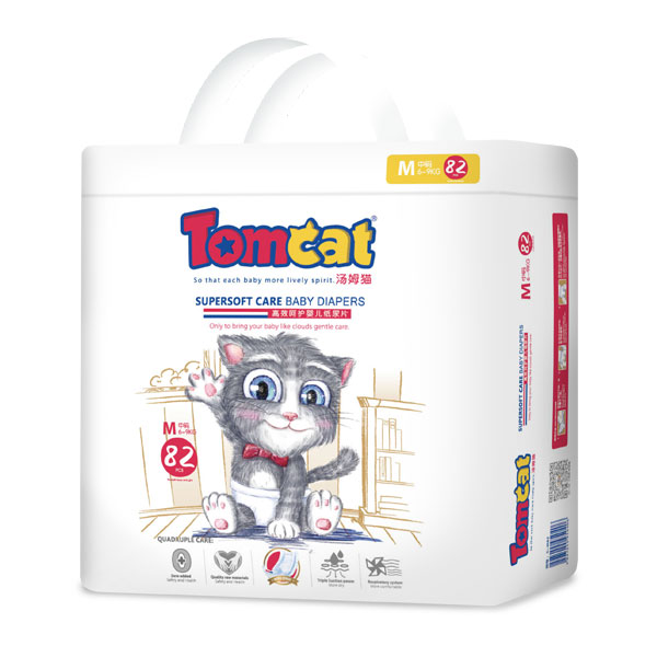 湯姆貓高效呵護(hù)嬰兒紙尿片M82