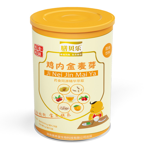 膳貝樂(lè)雞內(nèi)金麥芽固體飲料罐裝
