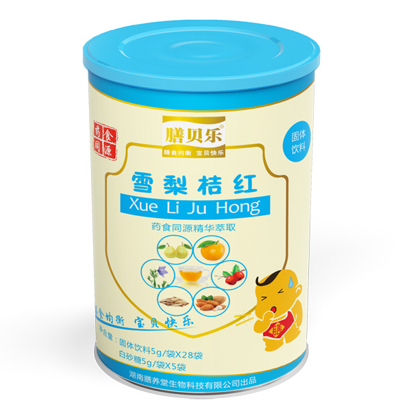 膳貝樂(lè)雪梨桔紅固體飲料罐裝