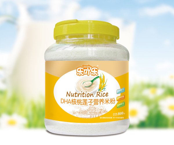 樂吖樂DHA核桃蓮子營(yíng)養(yǎng)米粉桶裝