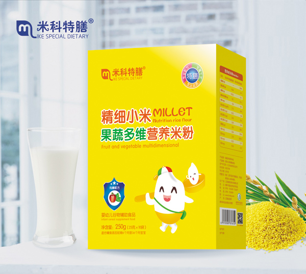 米科特膳精細(xì)小米果蔬多維營養(yǎng)米粉-盒裝600