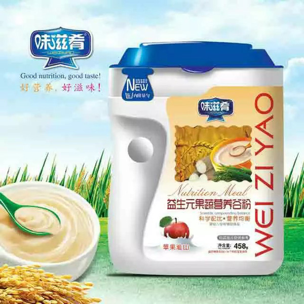 味滋肴益生元果蔬營養(yǎng)谷粉-蘋果淮山 聽裝