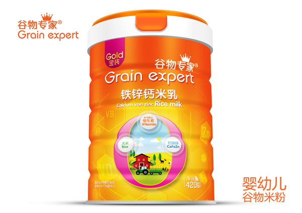 谷物專(zhuān)家鐵鋅鈣米乳