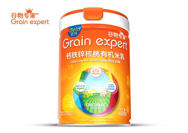 谷物專(zhuān)家鈣鐵鋅核桃有機(jī)米乳