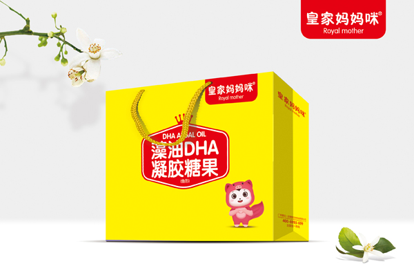 皇家媽媽咪藻油DHA凝膠糖果 手提袋