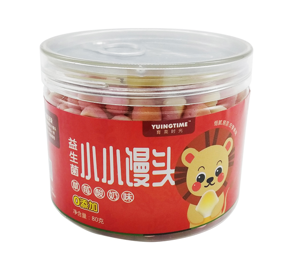 育英時(shí)光益生菌小小饅頭 草莓酸奶味