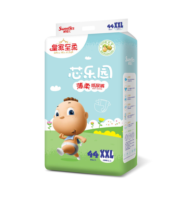 皇家至柔芯樂(lè)園薄柔紙尿褲XXL44