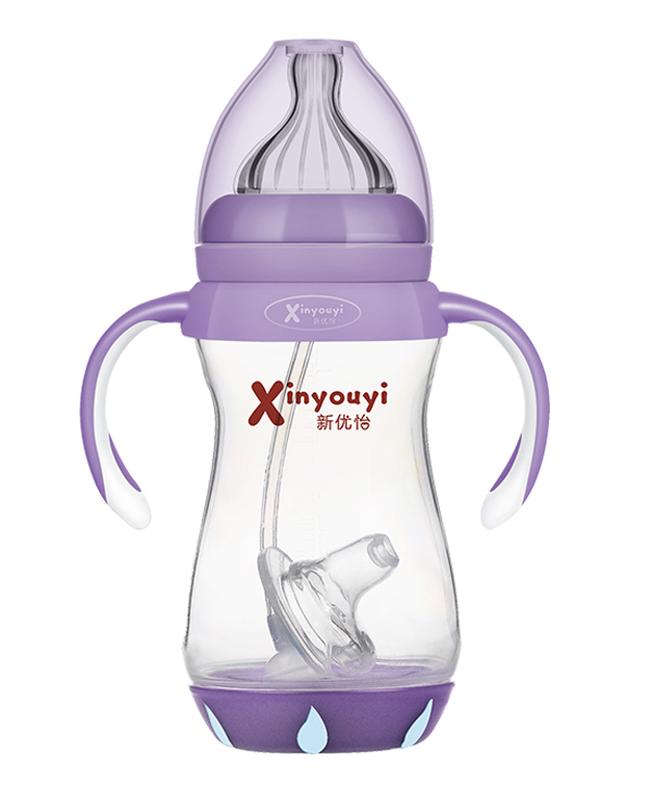 新優(yōu)怡PP奶瓶300ml 紫色
