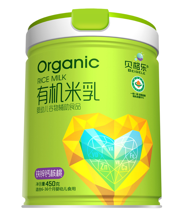 貝格樂(lè)有機(jī)米乳-鐵鋅鈣核桃 聽(tīng)裝