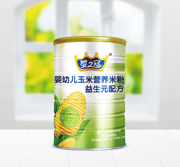 嬰之冠玉米營(yíng)養(yǎng)米粉 益生元配方