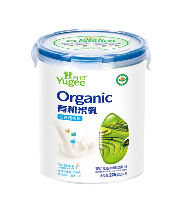育記有機(jī)米乳-鐵鋅鈣核桃225克樂(lè)扣裝
