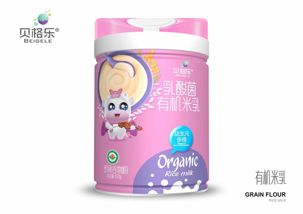 貝格樂乳酸菌有機(jī)米乳-益生元多維 聽裝