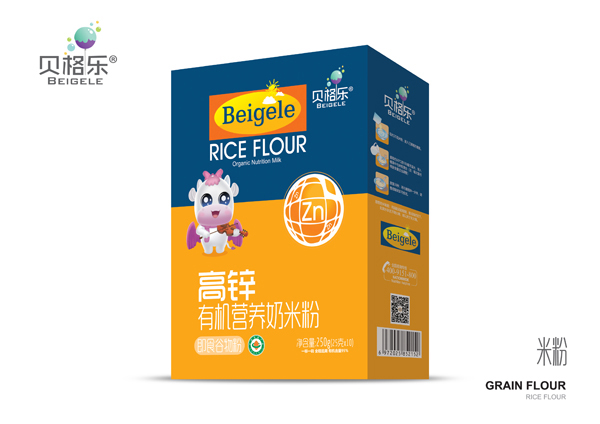 貝格樂(lè)高鋅有機(jī)營(yíng)養(yǎng)奶米粉 盒裝