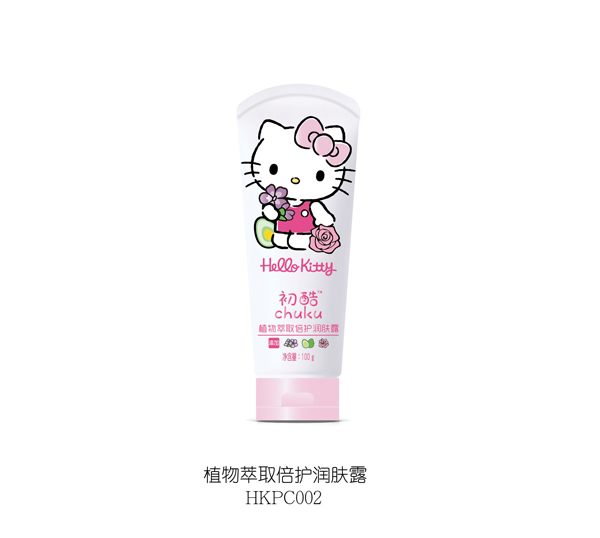 Hello Kitty初酷植物萃取倍護(hù)潤膚露 100g