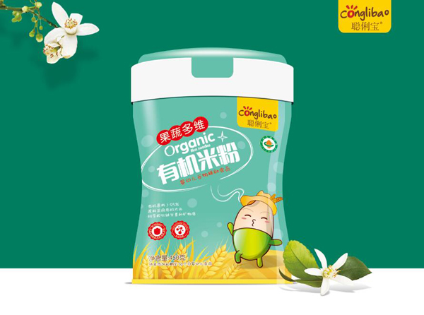 聰俐寶果蔬多維有機(jī)米粉 聽裝