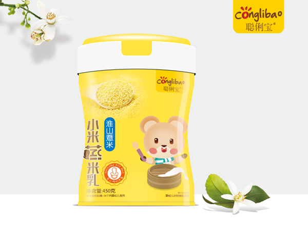 聰俐寶淮山薏米蒸米乳 聽裝