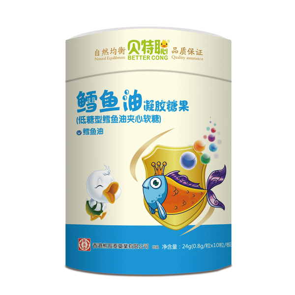 熊長(zhǎng)泰貝特聰鱈魚油凝膠糖果