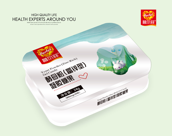 菩爾菲酵母粉(富鋅型)凝膠糖果