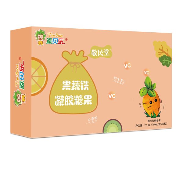 添貝樂果蔬鐵凝膠糖果.