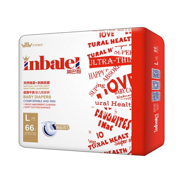 英巴利超薄干爽嬰兒紙尿褲L66