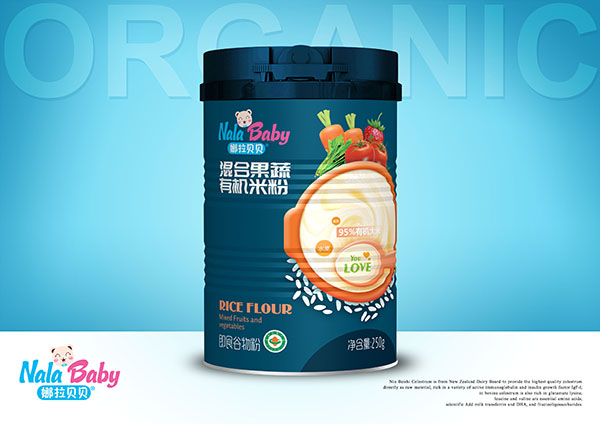 娜拉貝貝混合果蔬有機(jī)米粉