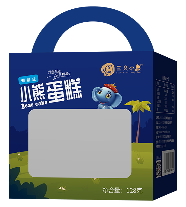 多可三只小象小熊蛋糕 奶香味