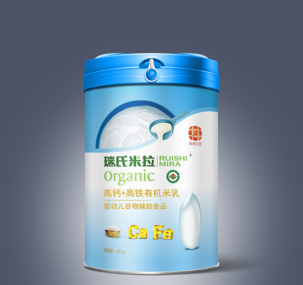 瑞氏米拉鈣加鐵有機米乳450g