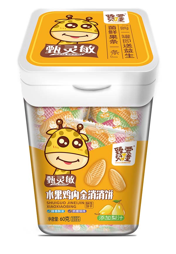 臻愛兒童水果雞內(nèi)金消消餅