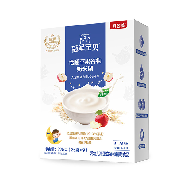 冠軍寶貝恬睡蘋果谷物奶米糊225克.jpg 冠軍寶貝恬睡蘋果谷物奶米糊225克.jpg