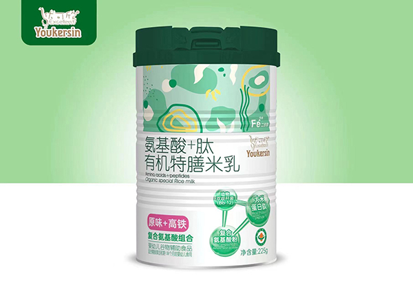 優(yōu)可欣氨基酸+肽有機特膳米乳 原味+高鐵