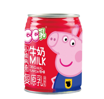 小豬佩奇CC乳牛奶復(fù)原乳調(diào)制乳245ml