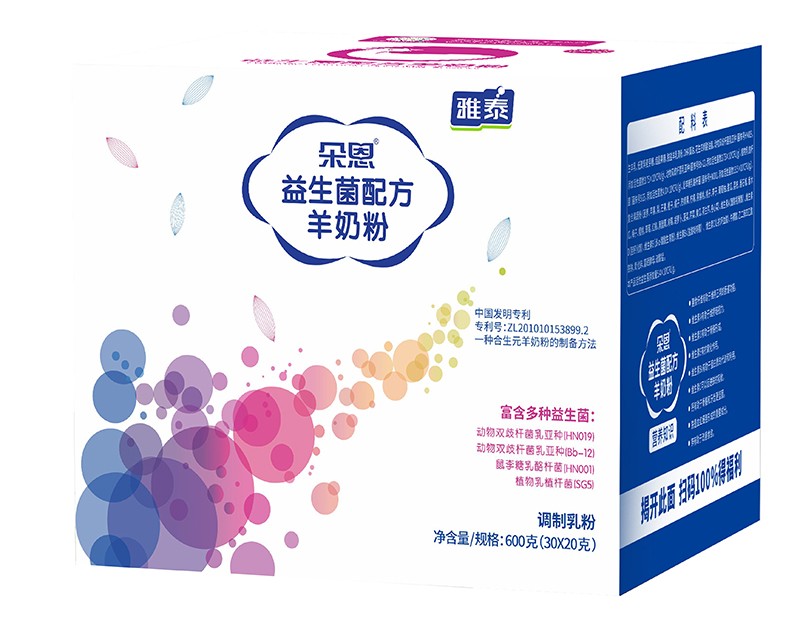 朵恩益生菌配方羊奶粉 600克