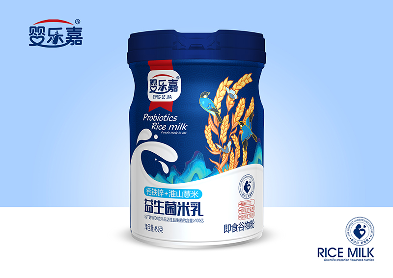 嬰樂(lè)嘉鈣鐵鋅+淮山薏米益生菌米乳