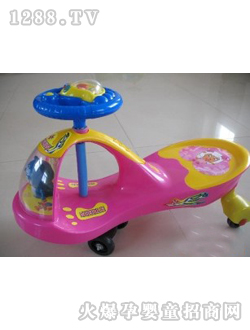 尼爾樂(lè)粉色兒童扭扭車(chē)