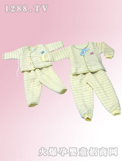 安嬰寶黃色條紋yinge衣