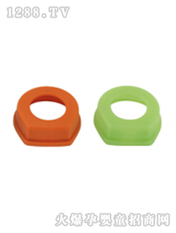 NUK奶瓶旋蓋紅綠色