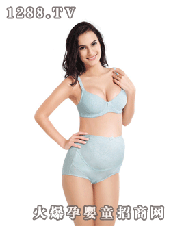 蘊(yùn)香孕婦青藍(lán)文胸