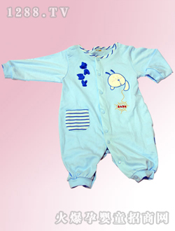 安嬰寶藍色yinge哈衣