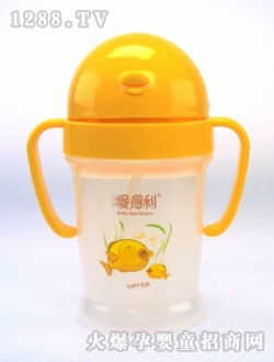 愛(ài)得利吸管學(xué)飲杯黃色