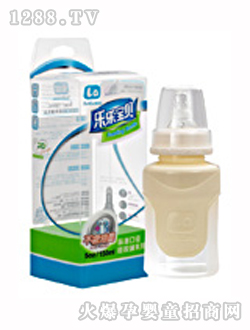 樂(lè)樂(lè)寶貝5安標(biāo)口硅膠奶瓶