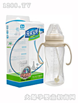 樂樂寶貝6安寬口PP奶瓶