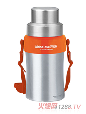 孖寶樂D型不銹鋼提攜式奶瓶260ml