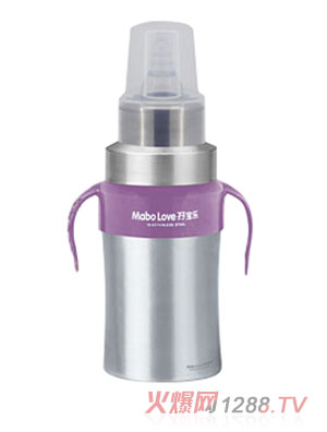 孖寶樂D型不銹鋼奶瓶紫色260ml