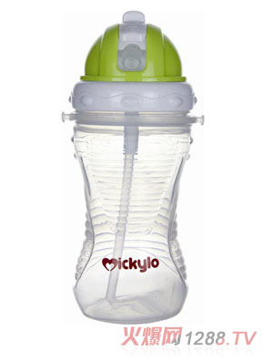 米奇樂(lè)波紋吸管飲嘴杯