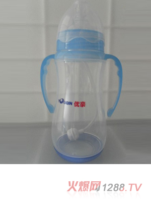 U親PP藍(lán)色自動(dòng)yinge奶瓶350ml