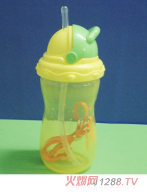 yinge翻蓋小圓點PP水杯