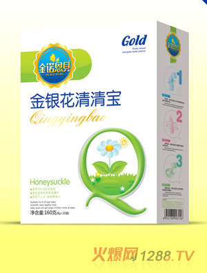 金諾恩貝盒裝金銀花清清寶