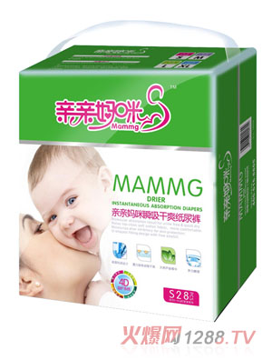 親親媽咪瞬吸干爽紙尿褲S28片