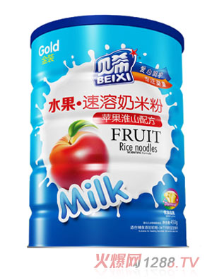 貝希蘋(píng)果淮山水果速溶奶米粉鐵聽(tīng)